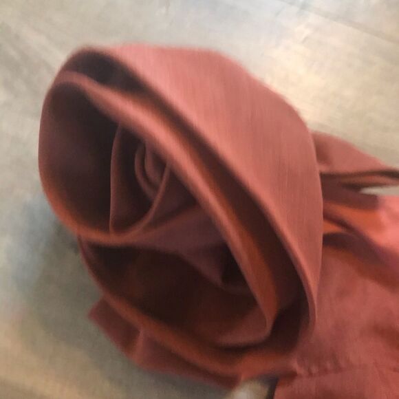 NWT something navy large rose blouse rust color - Picture 3 of 8